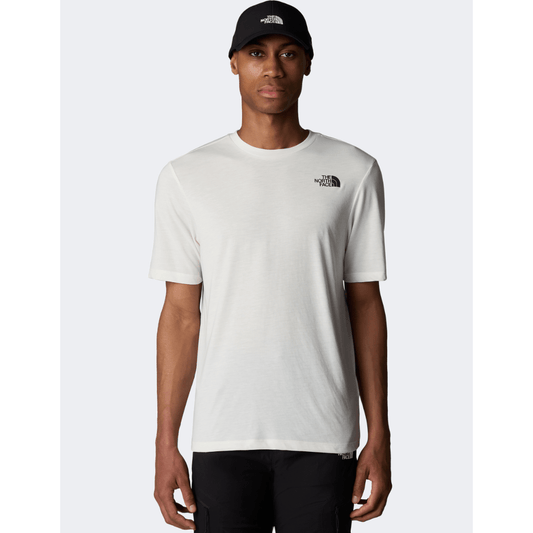 The North Face Foundation Mountains Faces Men Lifestyle T-Shirt White Dune - Medaid International