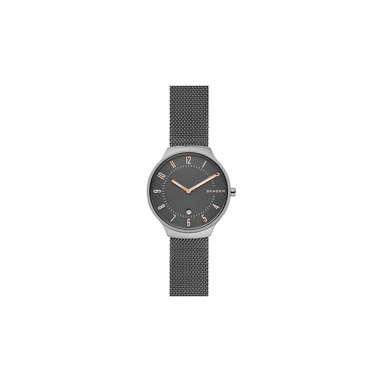 Skagen MEN'S GRENEN DARK GREY TITANIUM AND STEEL MESH - Medaid International