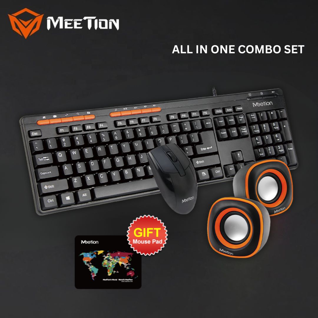 MEETION C105 WIRED KEYBOARD + MOUSE + SPEAKER COMBO - Medaid International