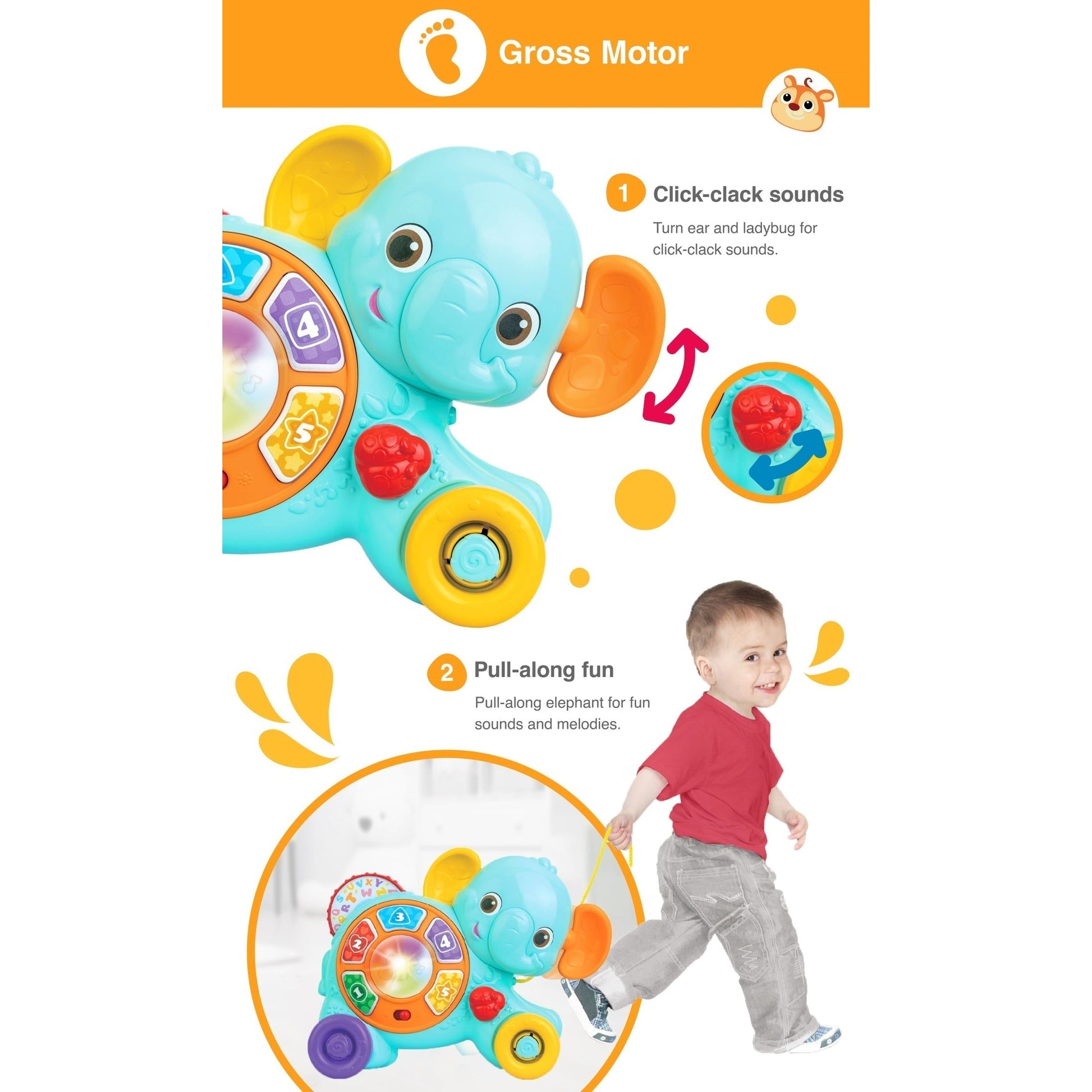 My Pull Along Pal Elephant - Medaid International