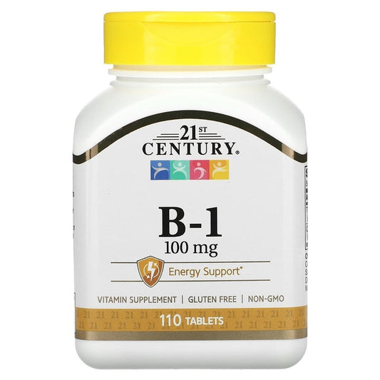 21st Century, B-1, 100 mg, 110 Tablets - Medaid