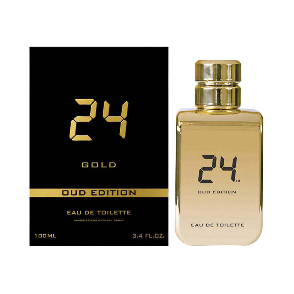 24 Gold Oud Edition Eau De Toilette Pour Homme & Femme - 100ml - Medaid