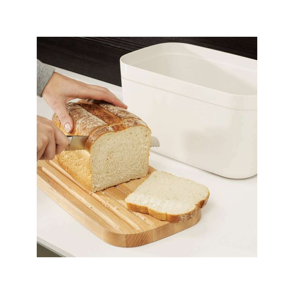 Bread Bin with Cutting Board Lid-Black - Medaid International