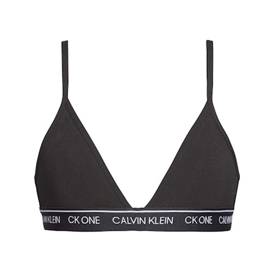 Calvin Klein Unlined Triangle Black Bralette - Medaid International