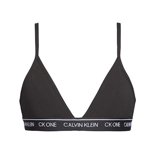 Calvin Klein Unlined Triangle Black Bralette - Medaid International