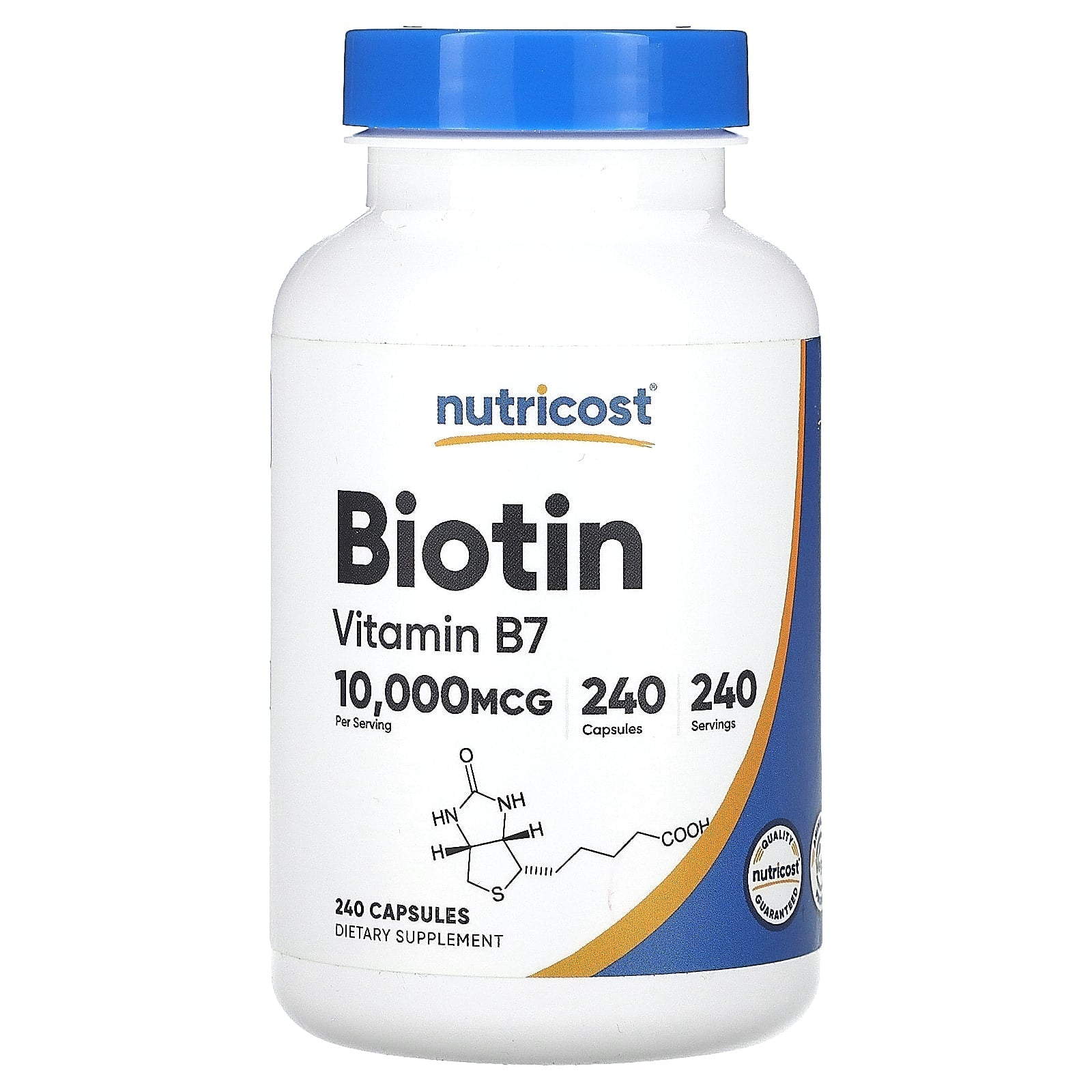 Nutricost, Biotin, 10,000 mcg, 240 Capsules - Medaid International