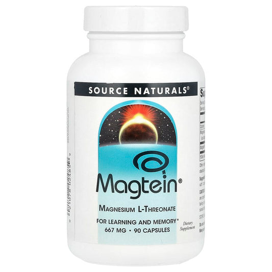 Source Naturals, Magtein, Magnesium L-Threonate, 90 Capsules - Medaid International