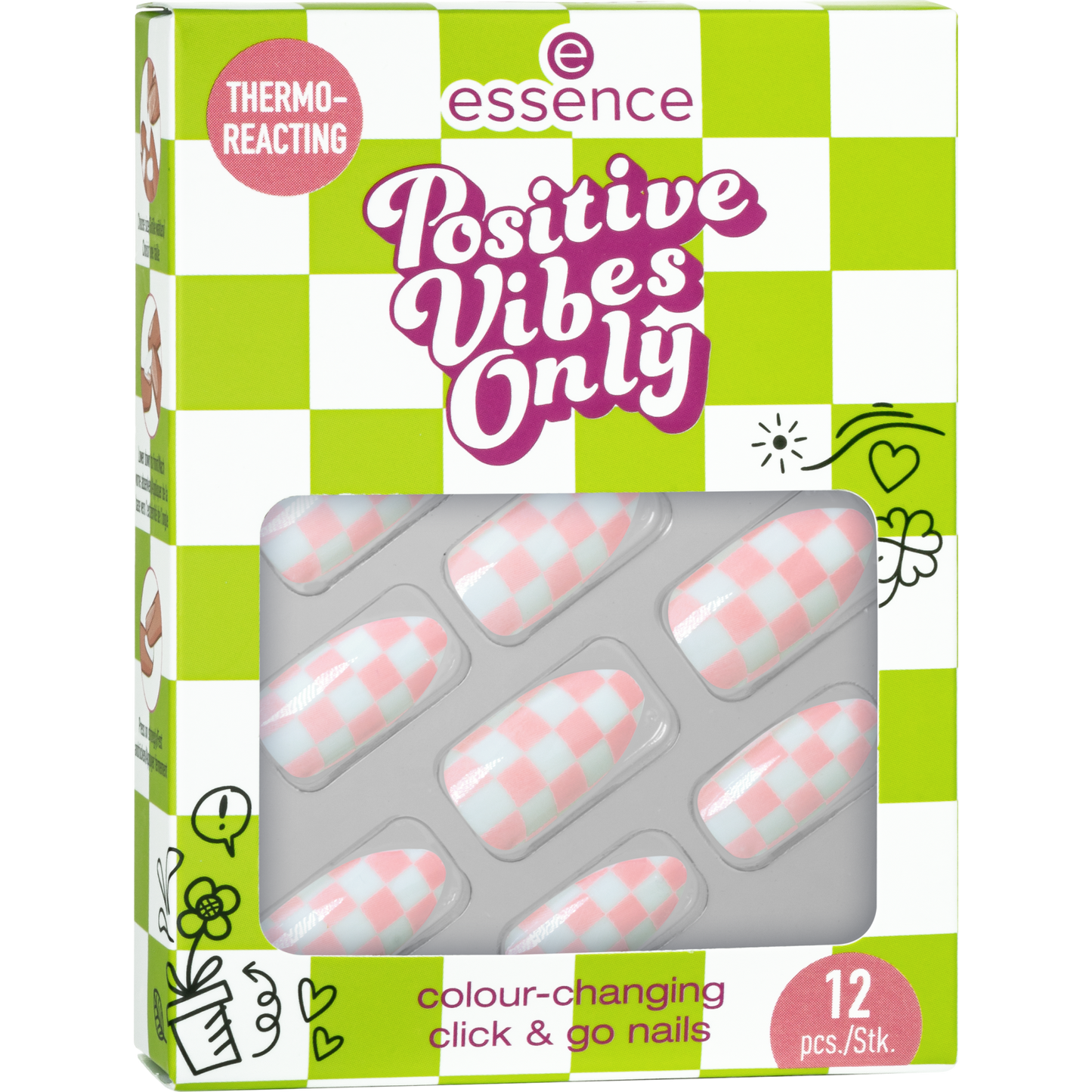 Essence positive vibes only color changing click&go nails - Medaid