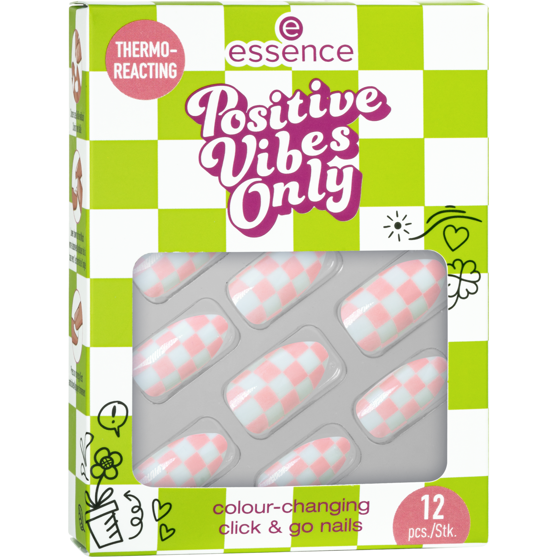 Essence positive vibes only color changing click&go nails - Medaid