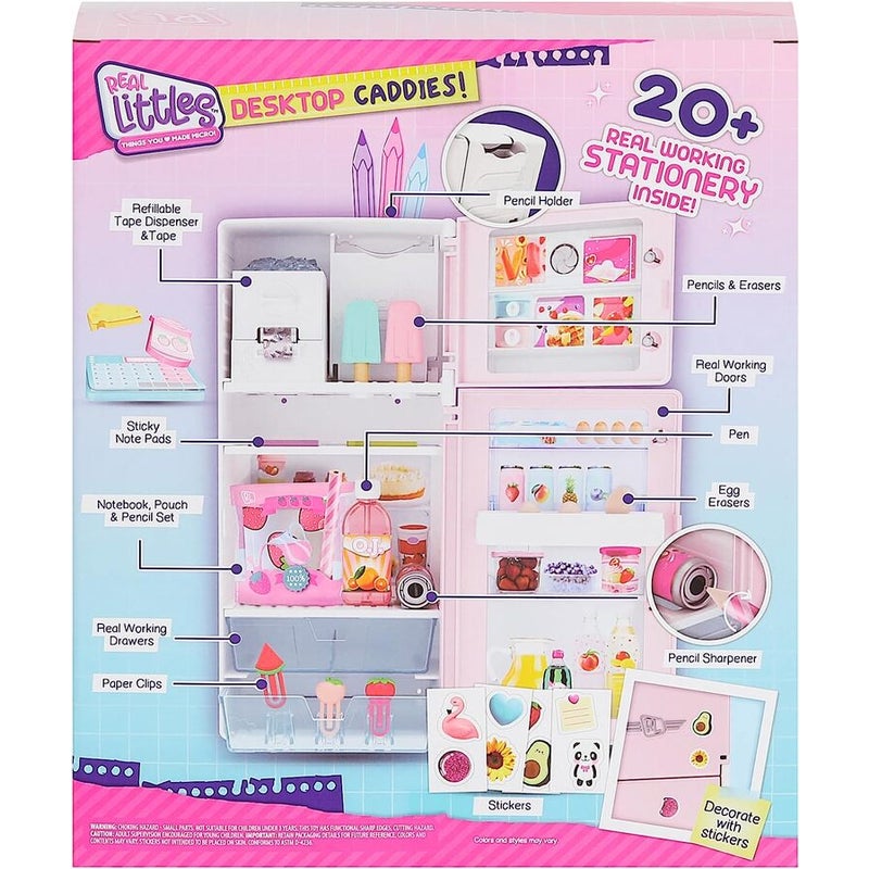 Real Littles Desktop Caddies - Mini Fridge By Moose Toys - Medaid International
