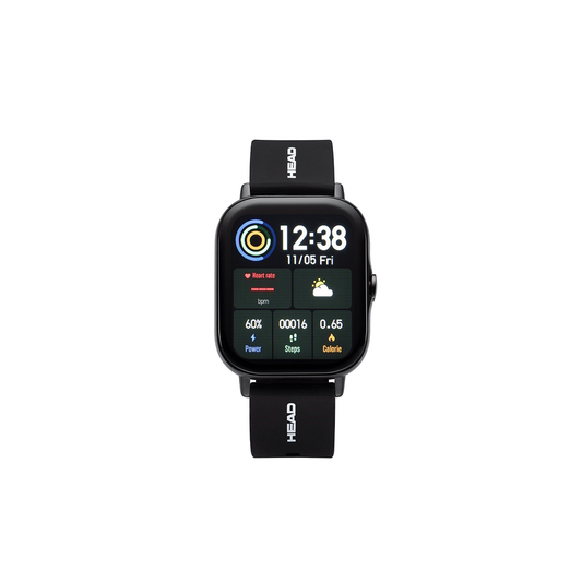 Head Watches LOS ANGELES Silicon Black Smart Watch - Medaid International
