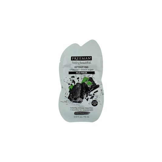 Freeman Sachet Detoxifying Charcoal & Black Sugar Mud Mask - Medaid