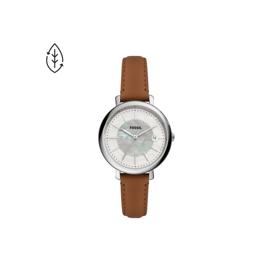 Fossil Jacqueline Solar-Powered Brown Eco Leather Watch - Medaid International