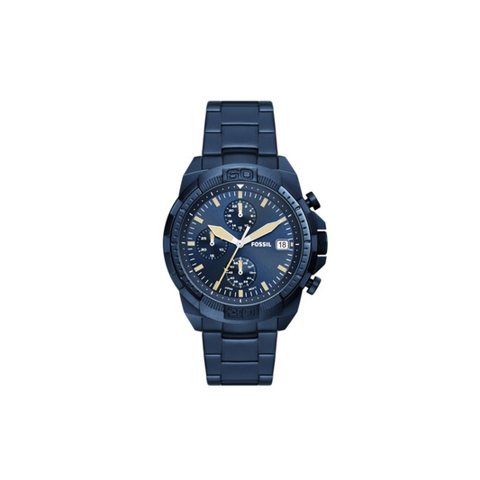 Fossil Bronson Chronograph Navy Stainless Steel Watch - Medaid International