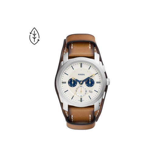 Fossil Machine Chronograph Tan Eco Leather Watch - Medaid International