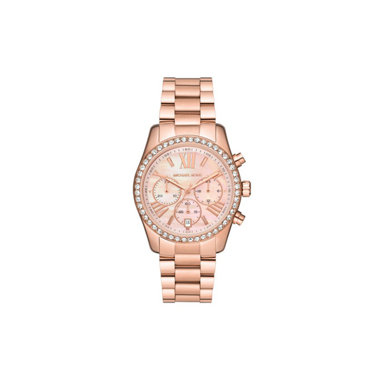 Michael Kors Lexington Lux Chronograph Rose Gold-Tone Watch - Medaid International