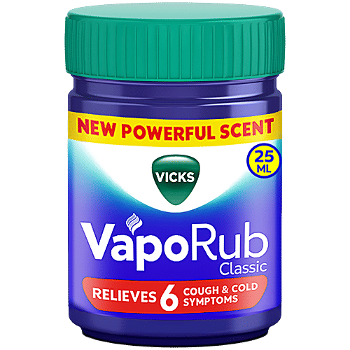 Vicks VapoRub Ointment for Sore Throat & Blocked Nose - 25ml