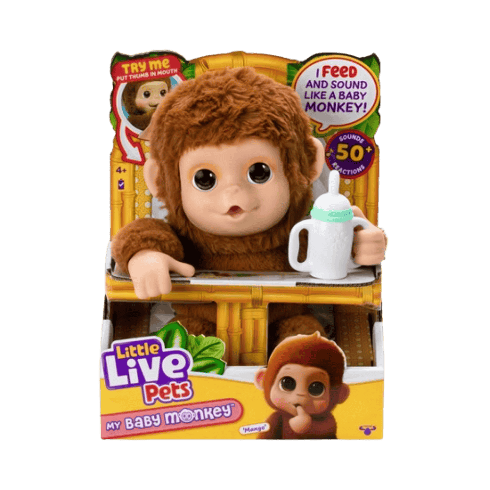 Little Live Pets MONKEY PLUSH S/PK By Moose Toys - Medaid International