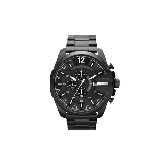 Diesel Mega Chief Chrono Black Dial Men's Watch - Medaid International