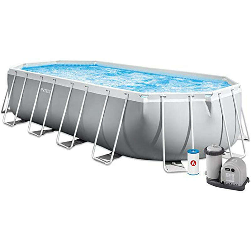 Prism Frame Oval Pool Set 6.10 X 3.05 X 1.22M - Medaid International