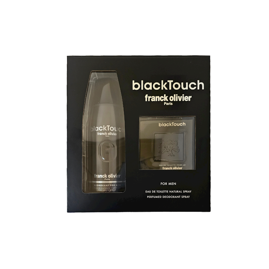 Franck Olivier Black Touch for Men Eau de Toilette Set with Deodorant - Medaid International