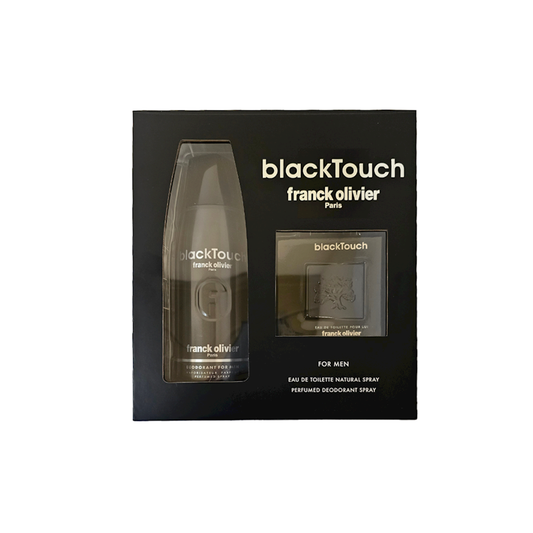 Franck Olivier Black Touch for Men Eau de Toilette Set with Deodorant - Medaid International