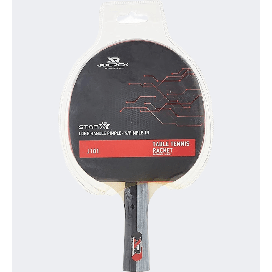 Joerex Long Handle Table-Tennis Racquet Red/Black - Medaid International