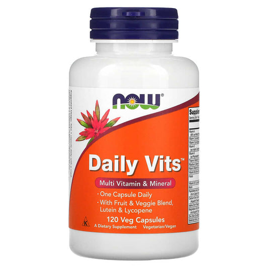 NOW Foods, Daily Vits, Multi Vitamin & Mineral, 120 Veg Capsules - Medaid International