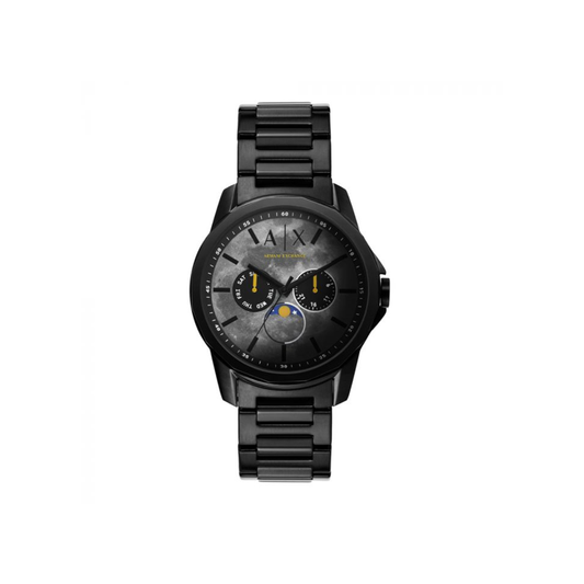 Armani Exchange Black Stainless Steel Watch, AX1738 - Medaid