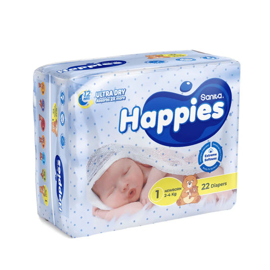 New Born x22, Size 1 Diapers Regular - Medaid