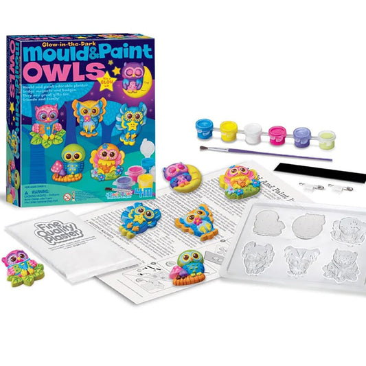 Mould And Paint Glow Owls - Medaid International