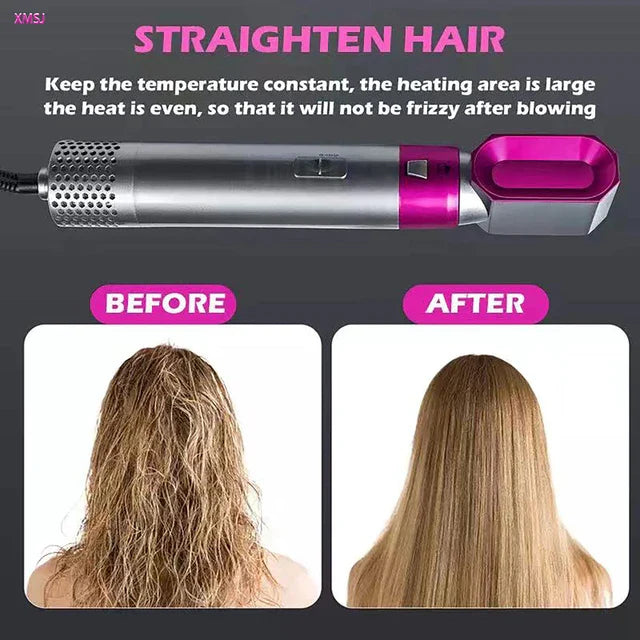 5 In 1 Hot Air Styler Hair Straightener - Medaid International