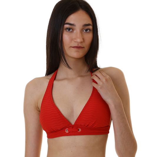 Cherry Beach Swim Halter Cherry - Medaid International