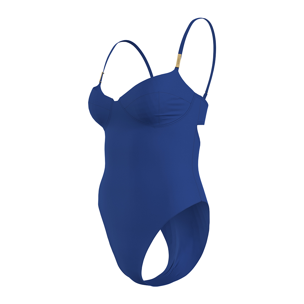 Calvin Klein Adjustable Blue Shoulder Straps Balconette Women's One-Piece Swimsuit - Medaid International