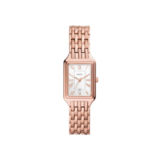 Fossil Raquel Three-Hand Date Rose Gold-Tone Stainless Steel Watch - Medaid International