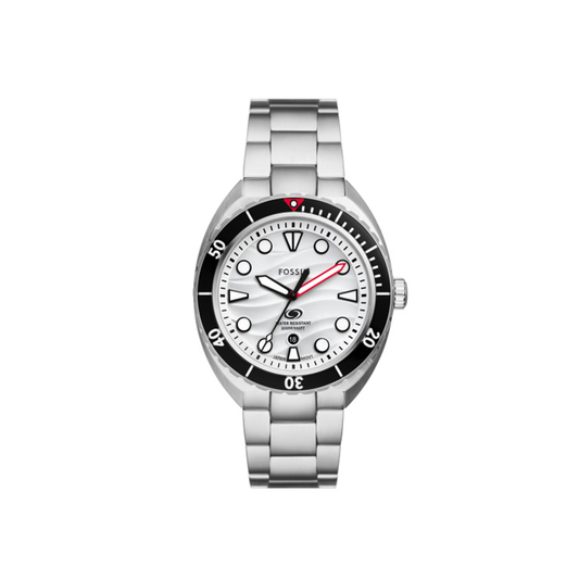 Fossil Breaker Three-Hand Date Stainless Steel Watch - Medaid International