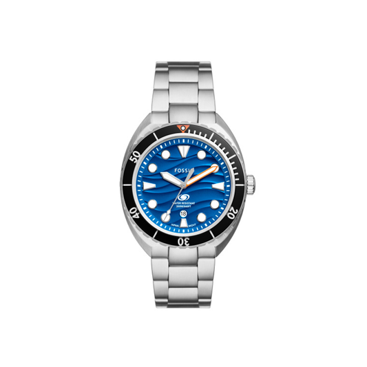 Fossil Breaker Three-Hand Date Stainless Steel Watch FS6064 - Medaid International