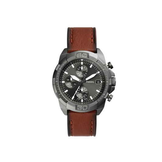 Fossil Bronson Chronograph Brown LiteHide™ Leather Watch - Medaid International