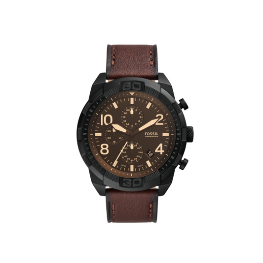 Fossil Bronson Men's Watch with Stainless Steel Bracelet or Genuine Leather Band - Medaid International