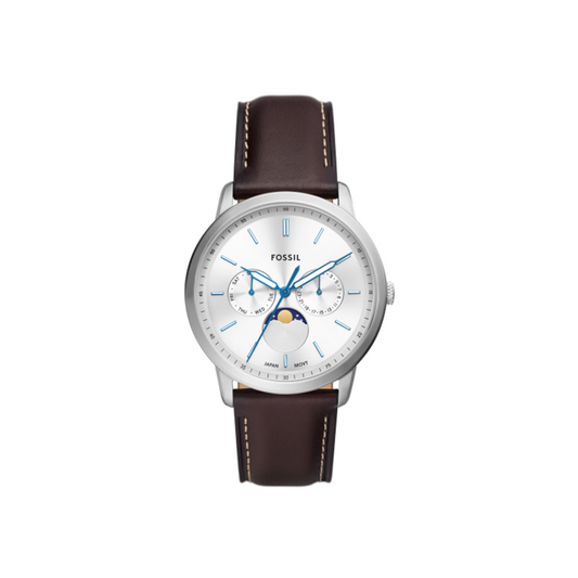 DKNY Neutra Moonphase Multifunction Brown Leather Watch - Medaid International