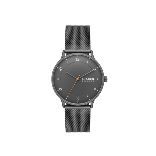 Skagen Riis Three-Hand Charcoal Stainless Steel Mesh Watch - Medaid International