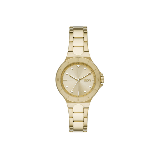 DKNY Chambers Three-Hand Gold-Tone Stainless Steel Watch - Medaid International