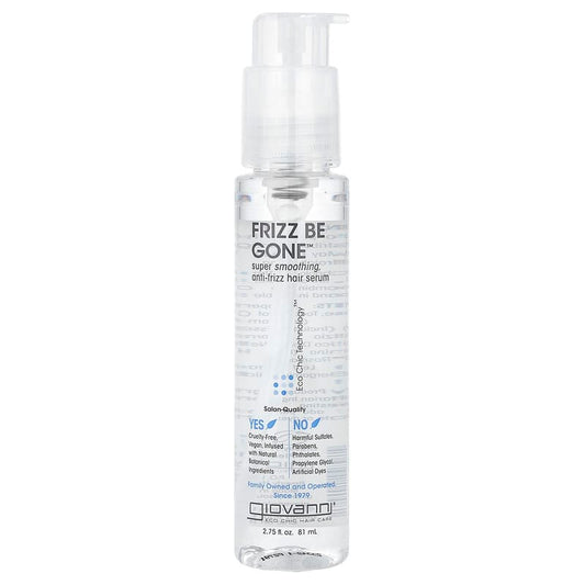 Giovanni, Frizz Be Gone™, Super Smoothing, Anti-Frizz Hair Serum, 2.75 fl oz (81 ml) - Medaid International