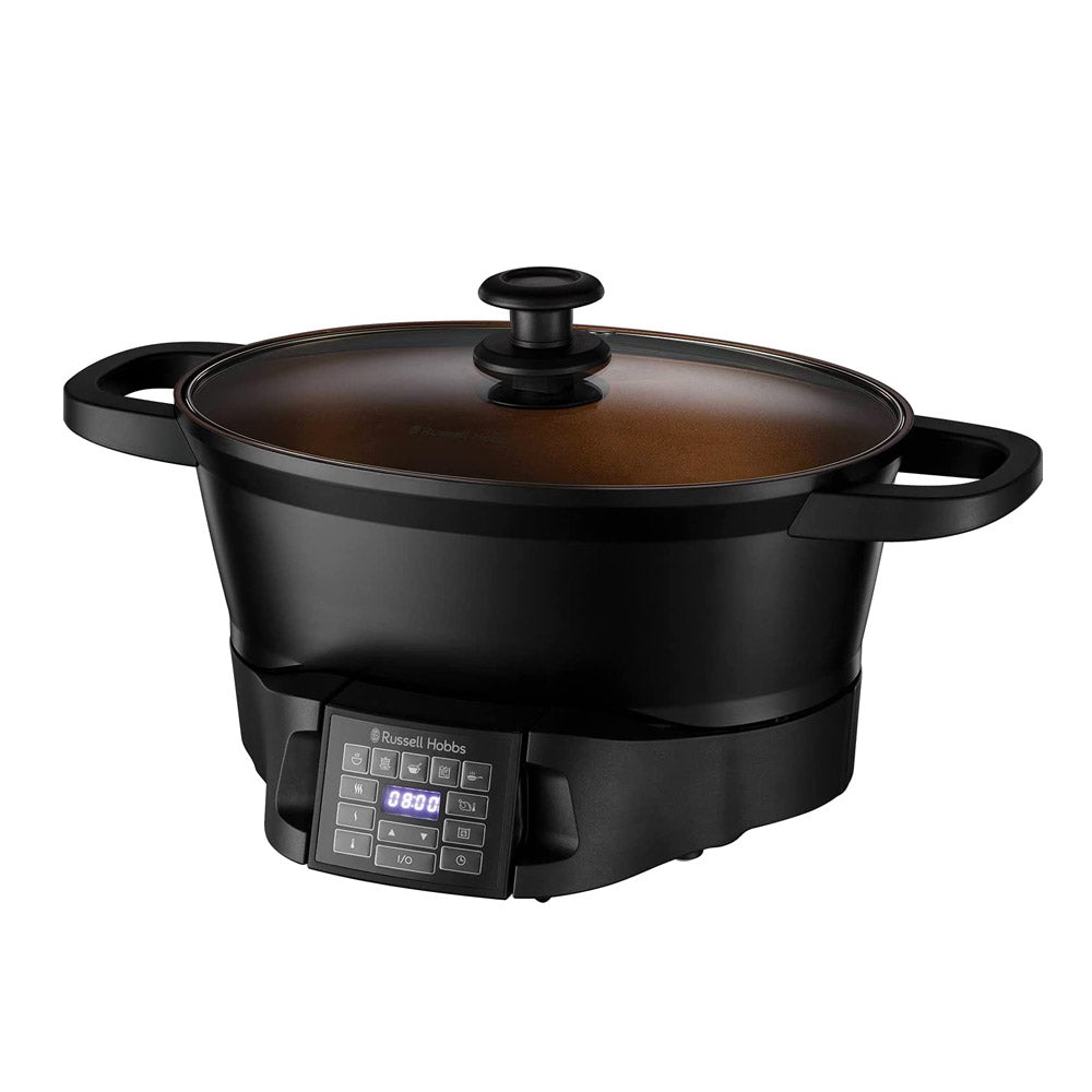 Russell Hobbs Good-to-Go Multicooker - 8 Versatile Functions including Slow Cooker, Sous Vide, Rice and Food Steamer, Black, 750 Watt - Medaid International