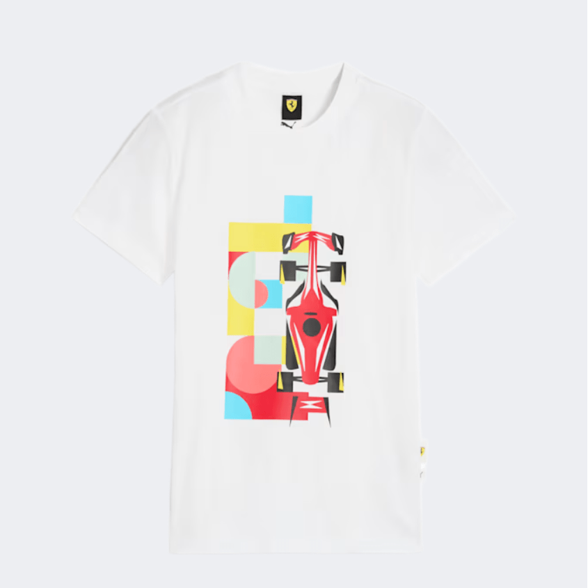 Puma Scuderia Ferrari Race Boys Lifestyle T-Shirt White - Medaid International