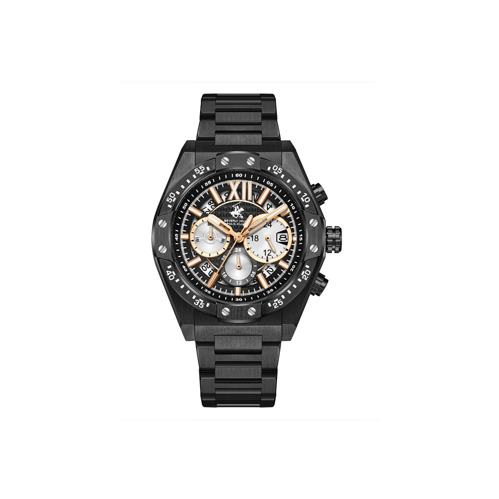Beverly Hills Metal Black Watch For Him BP3743X.611 - Medaid International
