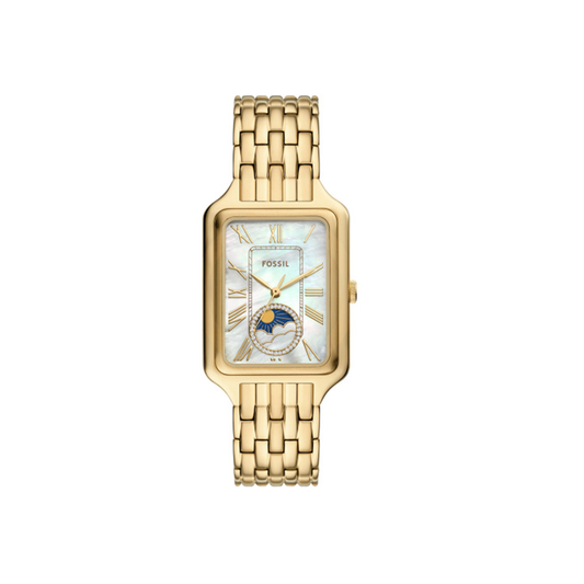 Fossil Raquel Sun Moon Multifunction Gold-Tone Stainless Steel Watch - Medaid International