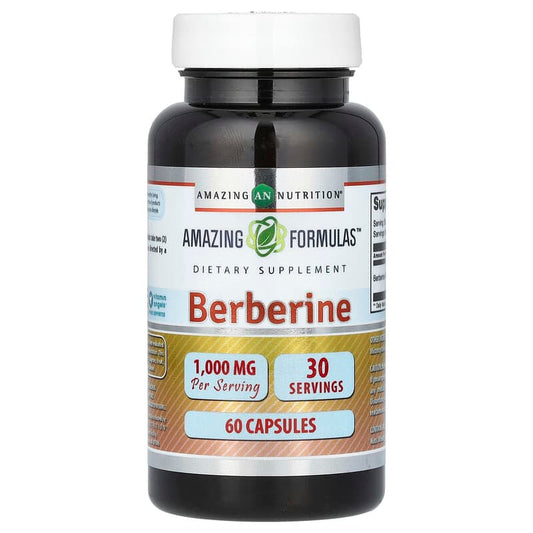 Amazing Nutrition, Berberine, 1,000 mg, 60 Capsules - Medaid International