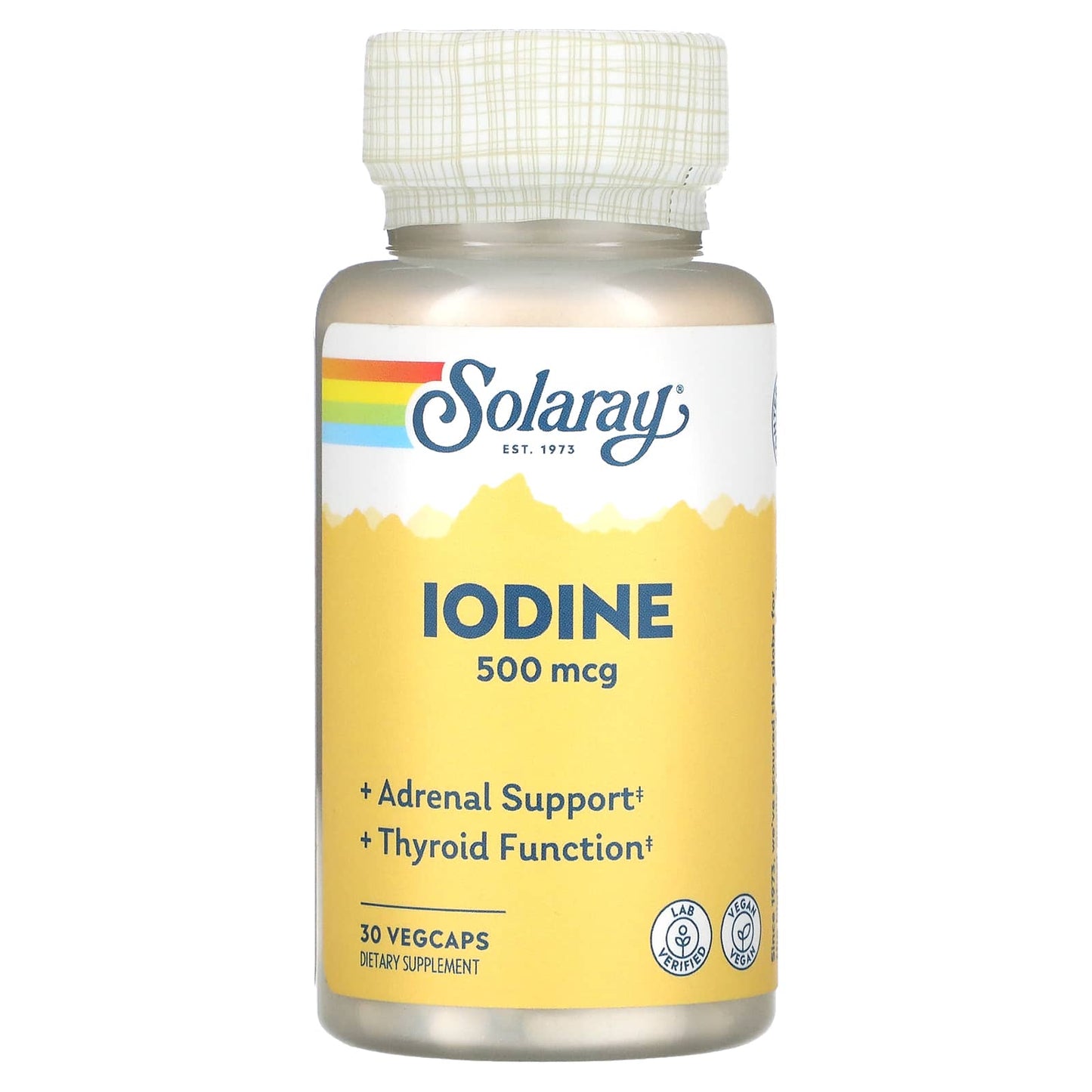 Solaray, Iodine, 500 mcg, 30 VegCaps - Medaid International
