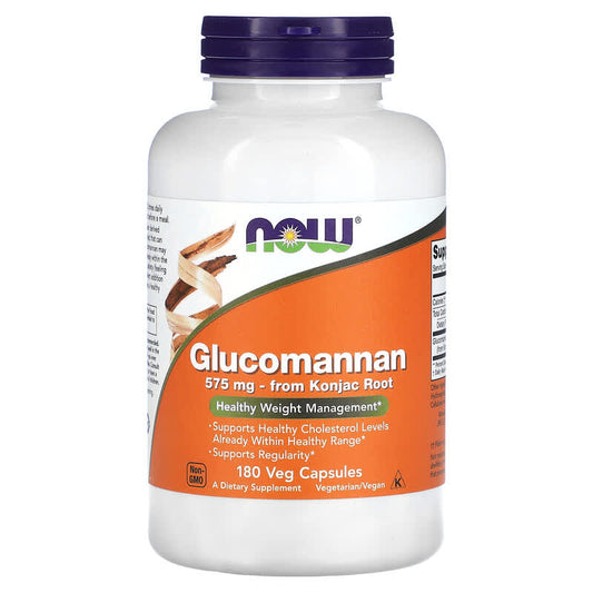 NOW Foods, Glucomannan, 1,725 mg, 180 Veg Capsules - Medaid International